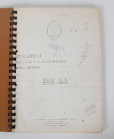 3500GT: Three re-printed documents relating to servicing and maintenance on the Maserati 3500 GT [Location: Melbourne] - 3