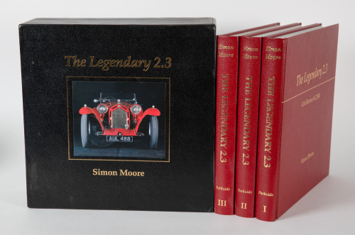 8C 2300: An impressive three volume set titled 'The Legendary 2.3 - Alfa Romeo 8C2300' by Simon Moore