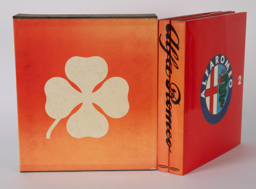 ALFA ROMEO: A two-volume set titled 'Alfa Romeo Catalogue Raisonné 1910-1982' by Sergio Puttini & Luigi Fusi, within slipcase