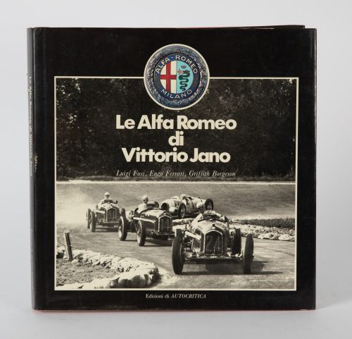 ALFA ROMEO: 'Le Alfa Romeo di Vittorio Janno' hardcover book by Luigi Fusi, Enzo Ferrari & Griffith Borgeson