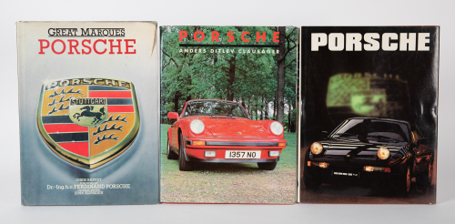 666 · PORSCHE: Three hardcover books on Porsche