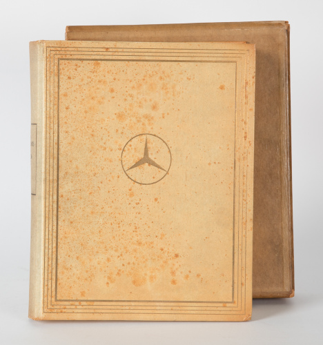 673 · MERCEDES-BENZ: A rare c1940s book titled 'Die Renngeschichte der Daimler Benz AG', hardcover, within slipcase