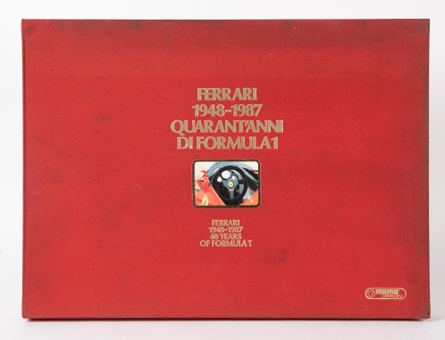 FERRARI FORMULA ONE: A limited edition (081/999) 'Ferrari 1948-1987 - 40 Years of Formula One' portfolio of 40 prints after Paolo D'Alessio depicting Ferrari Grand Prix cars