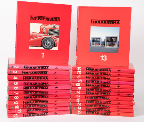 FERRARISSIMA: A set of 25 volumes of the 1st series of Ferrarissima, 1-25, limited and numbered of 5000