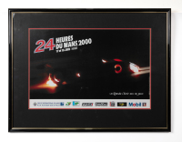 LE MANS: A framed and glazed event poster for the 2000 Le Mans 24-Hour race, June 17 & 18th, measures 61cm high, 80cm wide overall [Location: Melbourne]