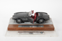 BMW: A 1:18 scale model of a BMW 507, mounted on a timber and perspex base with plaque 'BMW FIVA World Rally 1993 Tasmania, 3rd Place - Concours d&rsquo;Elegance Vintage' [Location: Melbourne] - 3