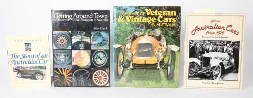AUSTRALIAN MOTORING: Four books relating to early Australian motoring & cars