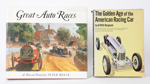 AMERICAN RACING: Two hardcover books relating to American auto racing