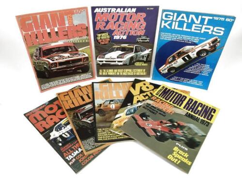 AUSTRALIAN RACING: A group of Australian Racing magazines. 1970's. Mike Minear 'V8 Action' Edition