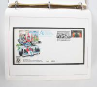 ADELAIDE GP: A folder containing commemorative first day covers/envelopes/stamps relating to the Adelaide Formula One Grand Prix [Location: Melbourne]