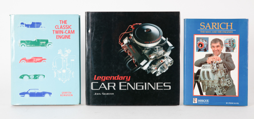 ENGINES: Three hardcover books relating to car engines