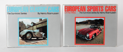 EUROPEAN: Two hardcover books by Henry Rasmussen relating to classic European cars