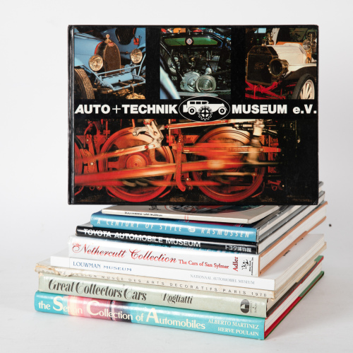COLLECTIONS: Nine mostly hardcover books relating to car collections & museums