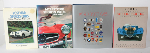 SPORTS CARS: Four hardcover books relating to sports cars