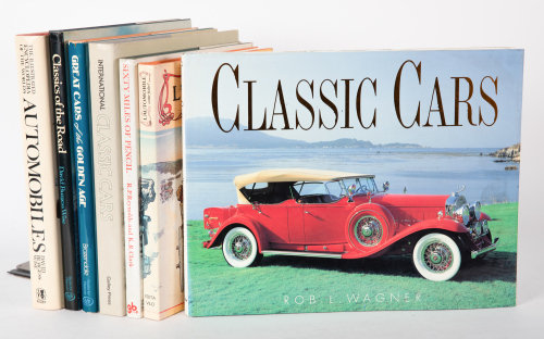 VINTAGE / VETERAN: Seven hardcover books relating mostly to vintage & veteran cars