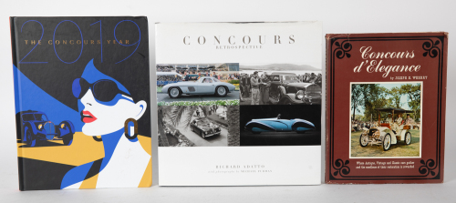 CONCOURS: Three hardcover books relating to Concours d'Elegance