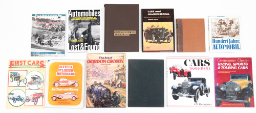 VINTAGE & VETERAN: Twelve mostly hardcover books relating mainly to vintage & veteran cars in particular