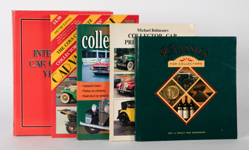 886 · COLLECTOR CARS: Five mostly softcover books relating to collector cars