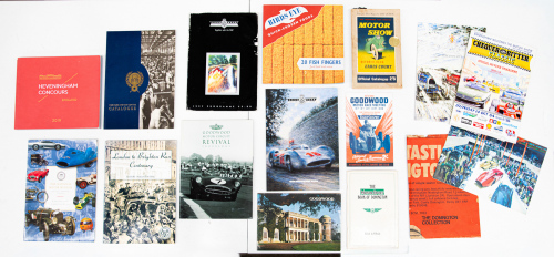 BRITISH: A group of assorted British event programmes & catalogues, includes mostly programmes for Goodwood Revival