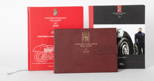 CONCORSO D'ELEGANZA VILLA D'ESTE: Three hardcover Concorso d’Eleganza Villa d’Este event books