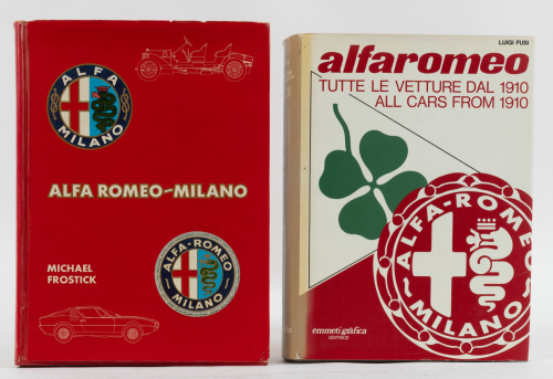 ALFA ROMEO: Two hardcover books on Alfa Romeo