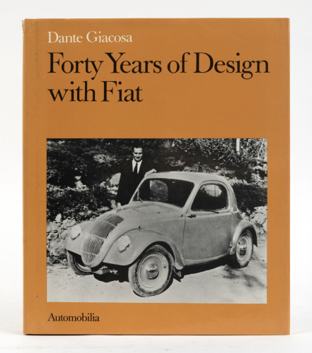 FIAT: 'Forty Years of Design with Fiat' hardcover book by Dante Giacosa