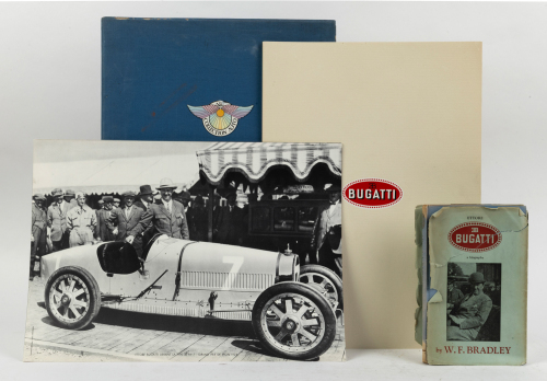 BUGATTI: Two items on Bugatti, including 'Ettore Bugatti - A biography' by W.F.Bradley