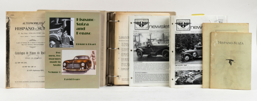 HISPANO SUIZA: A group of literature related to Hispano Suiza