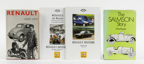 625 · RENAULT: Three books on Renault along with 'The Salmson Story' by Chris Draper