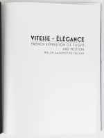 FRENCH CARS/AVIATION: 'Vitesse-Elegance: French Expression of Flight and Motion' by Serge Bellu and Phillip Moch [Location: Melbourne] - 2