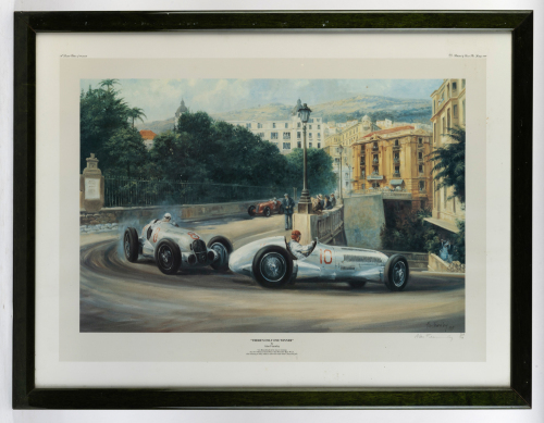 ALAN FEARNLEY: Two limited edition prints by Alan Fearnley, each framed and glazed, measuring 57.5cm high, 75cm wide
