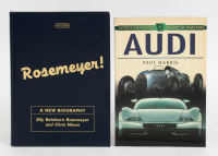 AUDI/AUTO UNION: Two books related to Audi & Auto Union, including a limited edition (34/50) copy of 'Rosemeyer!' by Chris Nixon, signed by Rosemeyer and Nixon [Location: Melbourne]