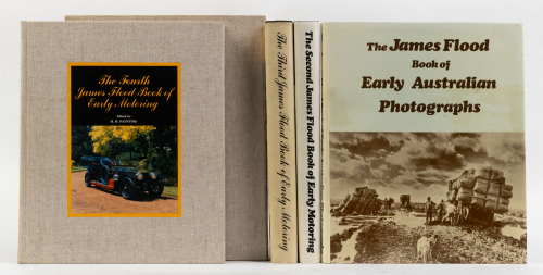 JAMES FLOOD: Three editions of the 'James Flood Book of Early Motoring' along with 'The James Flood Book of Early Australian Photographs'