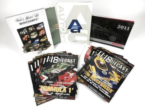 MODELS: A quantity of Car Model Catalogues and '1:18 Diecast' Magazines