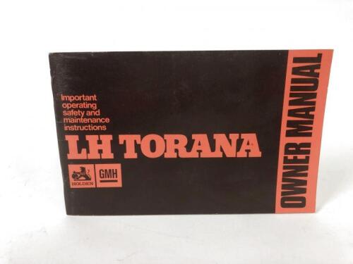 HOLDEN: An April 1974 LH Torana Owner Manual