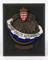 MONTE CARLO: An original 1959 28th Monte Carlo Rally enameled souvenir badge [Location: Perth]
