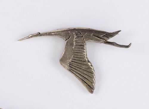 HISPANO SUIZA: An early Hispano Suiza flying stork logo lapel badge [Location: Perth]