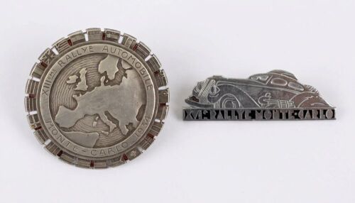 MONTE CARLO: Two original lapel badges for the Monte Carlo Rally, including 1934 & 1937 [Location: Perth]