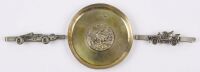 TRAY: An Edwardian sterling silver change tray by Walker & Hall (Hallmarked) along with two nice tiepins [Location: Perth]