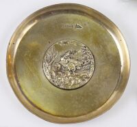 TRAY: An Edwardian sterling silver change tray by Walker & Hall (Hallmarked) along with two nice tiepins [Location: Perth] - 2