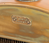 RADIATOR: A brass 'The Bartlett' (Australia) radiator, with full surround, core & cap, 48cm high, 67cm wide [Location: Melbourne] - 3