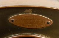 HEADLIGHT: A Phare Bleriot (France) brass No.2478 headlamp, lens width 16.5cm (6.5 inches), mounting bracket width approx. 22cm, overall height 32cm [Location: Melbourne] - 4