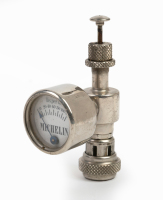MICHELIN: A pre-war Michelin Tyre Tester in original timber box, 10cm long [Location: Melbourne] - 2