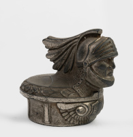 WILLYS-KNIGHT: A c1928 Willys-Knight Model 56 'knights head' radiator cap mascot, 9cm high, width 7cm [Location: Melbourne] - 2