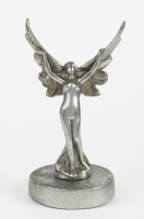 MASCOT: A graceful female winged angel mascot fixed to base, 19cm high overall [Location: Melbourne]