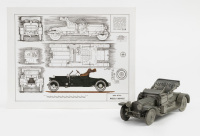 ROLLS-ROYCE: A pewter 1909 Rolls-Royce 40/50 Silver Ghost, made by Selangor Pewter, sculptured by Gerald Wingrove, serial number 389, dated 1977, 13cm long, with COA [Location: Melbourne]
