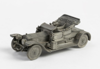 ROLLS-ROYCE: A pewter 1909 Rolls-Royce 40/50 Silver Ghost, made by Selangor Pewter, sculptured by Gerald Wingrove, serial number 389, dated 1977, 13cm long, with COA [Location: Melbourne] - 2