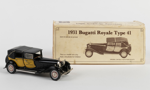 BUGATTI: A Mini Marque 1:43 scale 1931 Bugatti Royale Type 41 model in original box