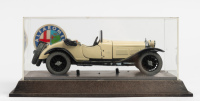 ALFA ROMEO: A Togi 1:23 scale Alfa Romeo 6C 1750 Gran Sport in perspex case with nameplate [Location: Melbourne] - 3