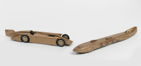 LAND SPEED: Two Western Models white metal 1:43 scale land speed record vehicle models [Location: Melbourne]